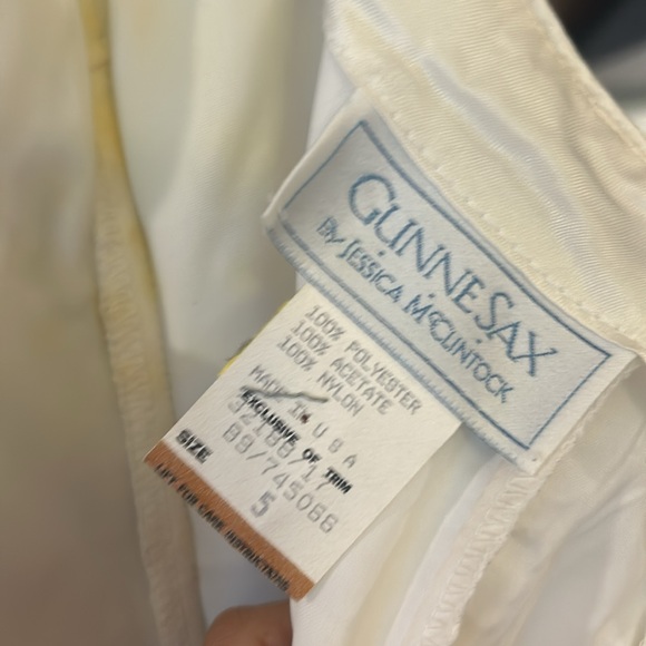 Vintage Gunne Sax strapless white 5 - Picture 5 of 6